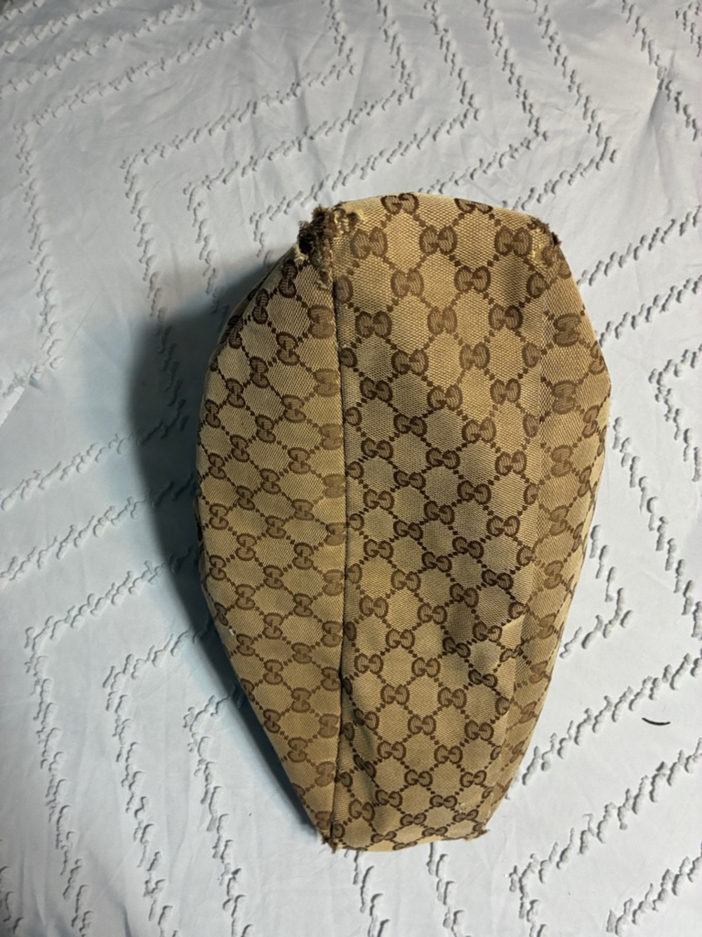 Gucci Beige and Brown Monogram Hobo Bag - Picture 5 of 8